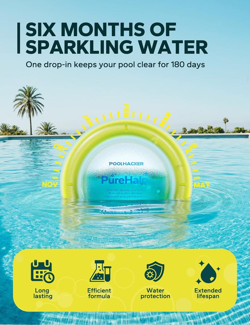 POOLHACKER Pool Winterizing Kit for Above Ground & Inground Pools – Long-Lasting Pool Closing Kit Supports Seasonal Care, Covers Up to 30,000 Gallons - Image 3